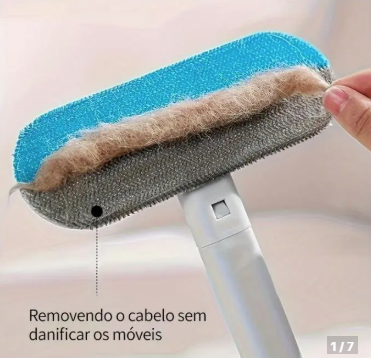 Escova Longa Ergonômica para Cães e Gatos Destacável Alça Longa Ferramenta De Limpeza
