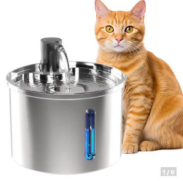 Newpet 3L De Aço Inoxidável Bebedouro Pet Inteligente Fonte de Água