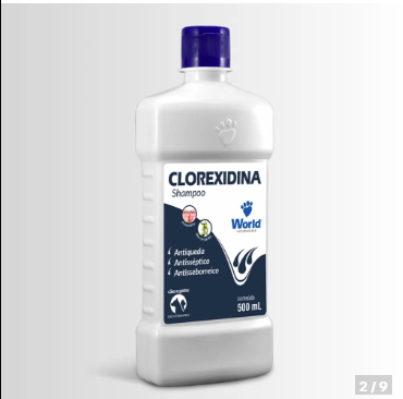 Shampoo Dugs Clorexidina 500ml Dermatite Sensível Antisseborreico Sarna Cães E Gatos