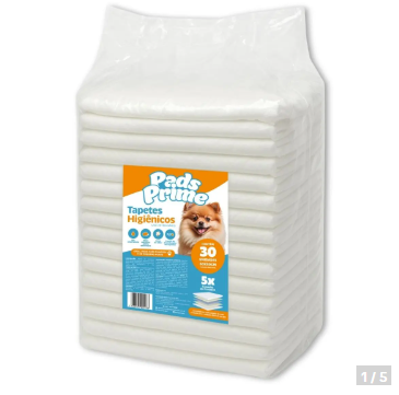 Tapete Higiênico Descartável Ultra Absorvente PADS PRIME 60X50 30UN